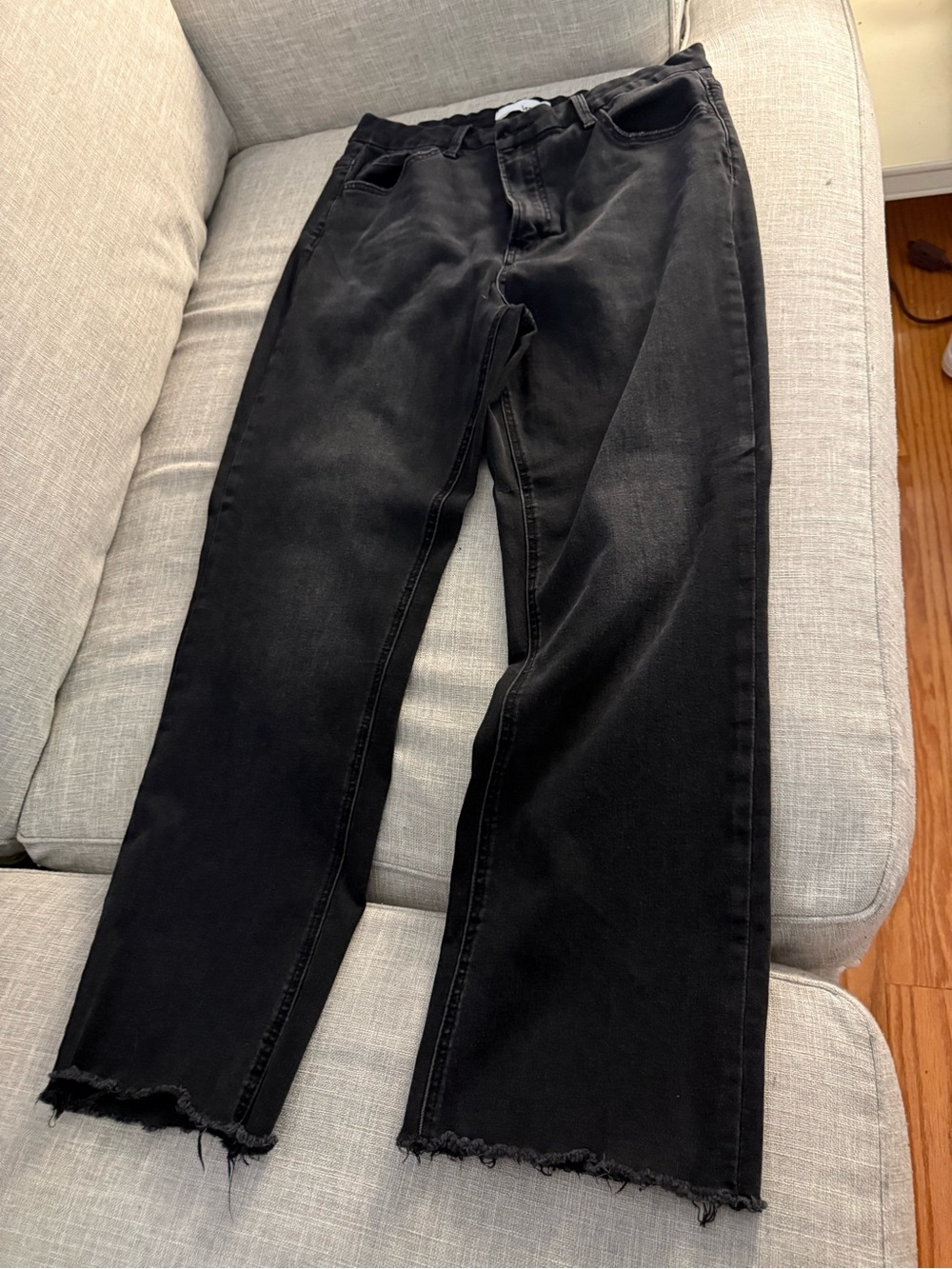 Women's Black Straight-Leg Jeans